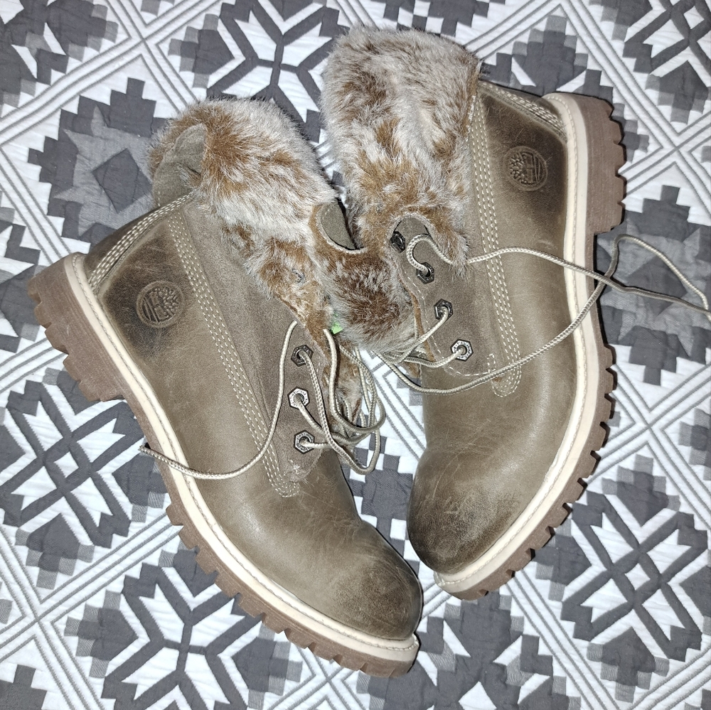 Fur Lined Timberlands